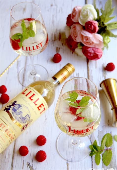 Cocktail estival au Lillet blanc, Tonic et framboises