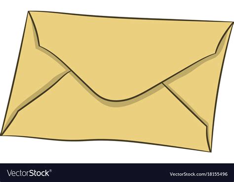 Letter in envelope drawing Royalty Free Vector Image