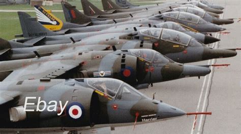 Jet & Prop by FalkeEins: Harrier Line Up RAF Wittering 1994 - Ebay ...