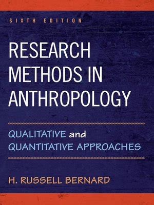 Research Methods in Anthropology by H. Russell Bernard · OverDrive ...