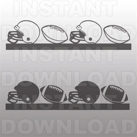 Football Border SVG File-cutting Template-clip Art for Commercial ...