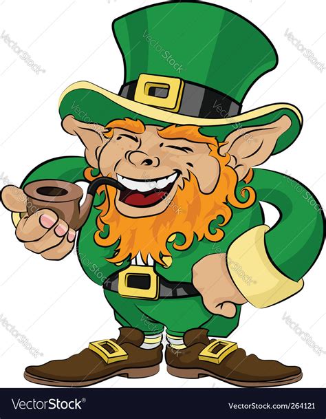 St patricks day leprechaun Royalty Free Vector Image