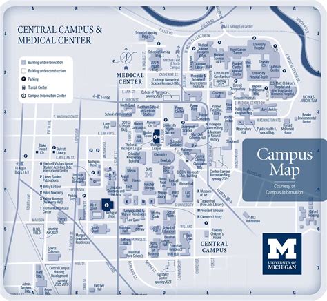 Campus Map | University of Michigan Online Visitor's Guide