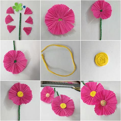 Farah Blog: Crepe Paper Flowers Step By Step : how to make paper flower ...