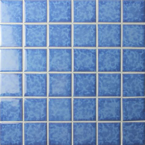 Smooth texture and high gloss, BluwhaleTile blue mosaic tiles are ...