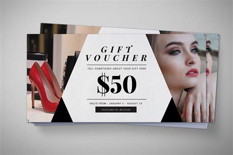 Modern Showroom Gift Voucher Design Template - 99Effects