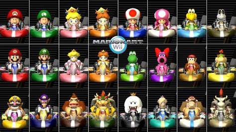 Mario Kart Wii Characters