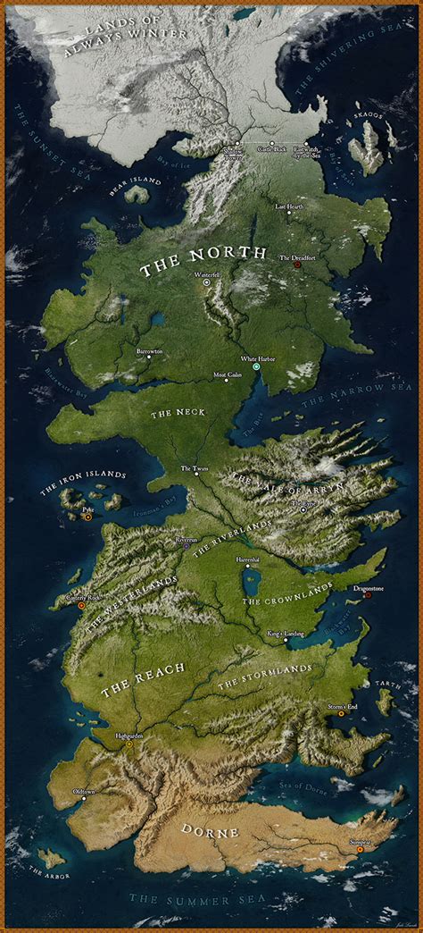 Deluxe Game Of Thrones: Map Of Westeros 1, 000 Piece Puzzle ...