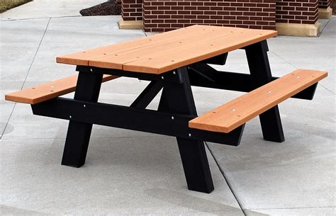 A-Frame Recycled Plastic Picnic Table - Park Warehouse