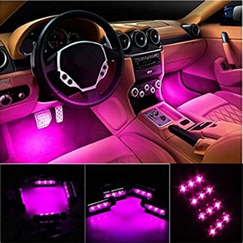 EJ's SUPER CAR 4pc. Car Interior Decoration Atmosphere Light-LED Car ...