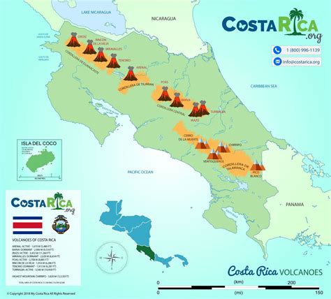 Explore Costa Rica's Mountain and Volcano Range! | Costa rica map ...