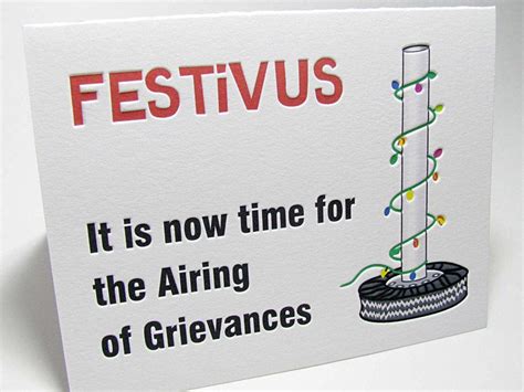 Festivus Airing of Grievances Holiday Cards - Digby & Rose | Digby ...