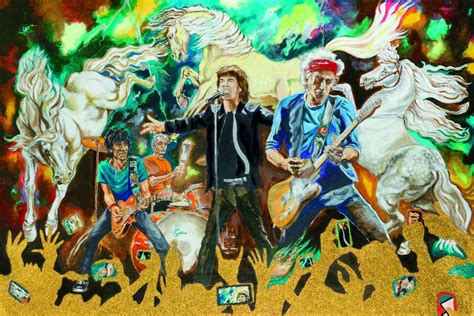 Rolling Stone's Ronnie Wood artwork continues at UConn's Benton Museum ...