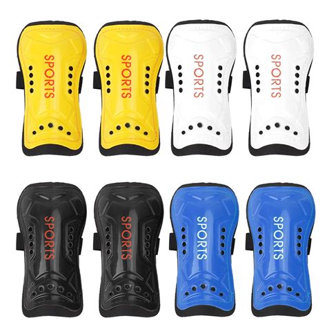 One Pair Lightweight Soft Outdoor Sports Safety Football Shin Pads ...