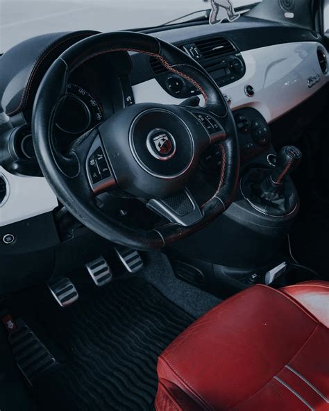 Close-up Photo Fiat 500 Abarth Interior · Free Stock Photo