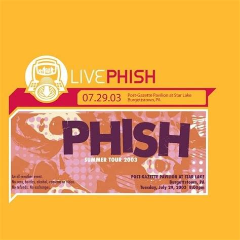 Phish - Live Phish 07.29.03 Lyrics and Tracklist | Genius