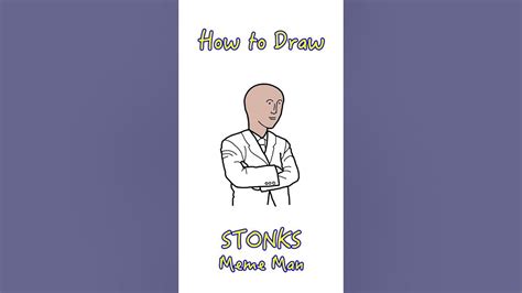 How to Draw STONKS Meme Man #shorts [Noob Draw] [菜鳥來畫畫] - YouTube