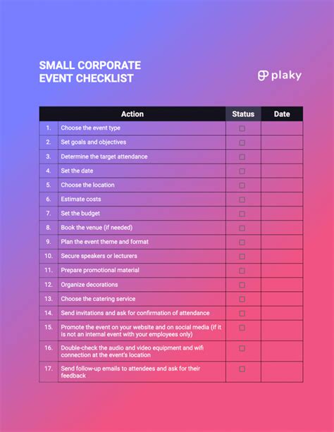 Corporate event planning guide (+ checklists) - Plaky