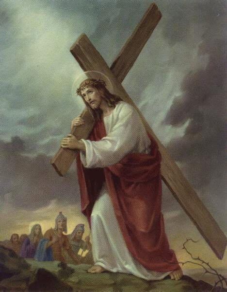 Jesus Carrying The Cross Painting at PaintingValley.com | Explore ...