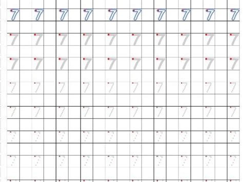 Number formation practice sheets | Teaching Resources