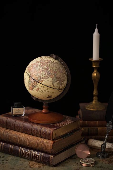 Vintage World Globe | Vintage globe, Antique books, Globe