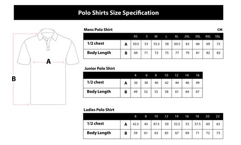 Polo Shirt Size Charts-01 - Boostup