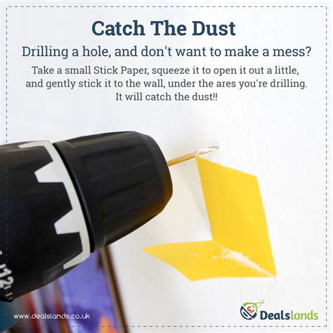 DIY Tip Of Drilling Hole Without Mess. | Drilling holes, Drill, Holes