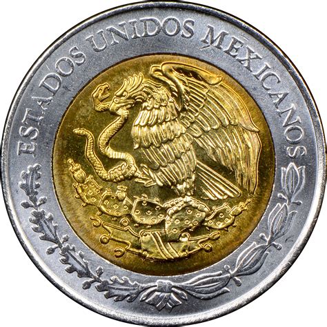 Mexico ESTADOS UNIDOS MEXICANOS 5 Pesos KM 923 Prices & Values | NGC