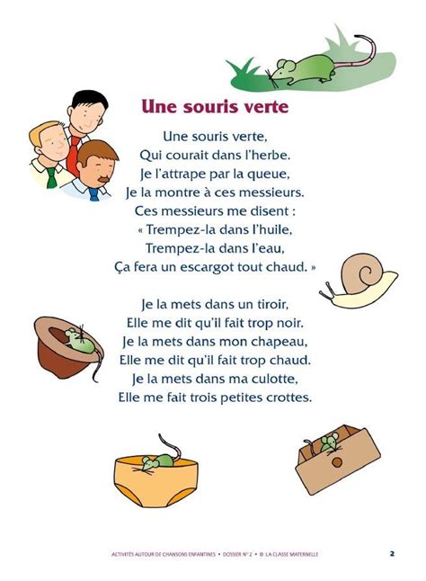 Image result for une souri verte | Comptines, Comptine crèche, Comptine ...