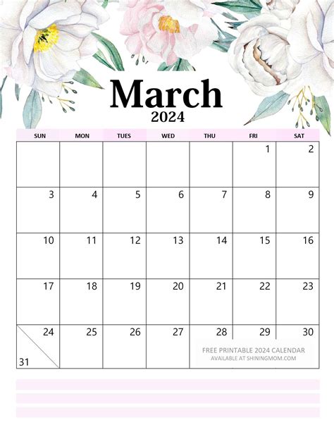 Free Printable Calendar March 2024 Australia - Gerta Adelind