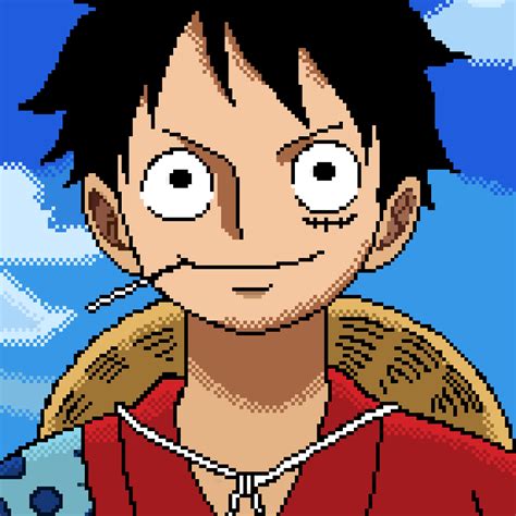 Pixilart One Piece Luffy Wano Anime Pixel Art Pixel Art Design | Images ...