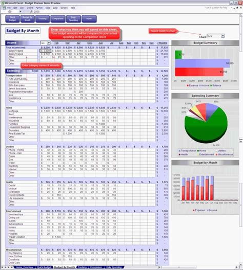 Excel personal budget spreadsheet in excel 2000 - porttv