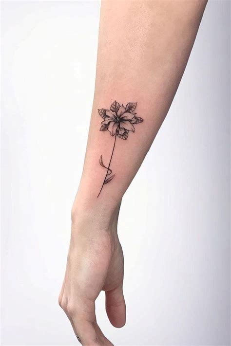 30 Pretty Poinsettia Tattoos You Must Try Poinsettia Leaves, Christmas ...