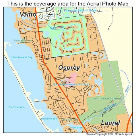 Aerial Photography Map of Osprey, FL Florida