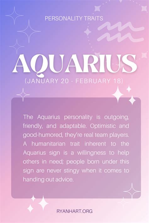 M Aquarius Personality Traits