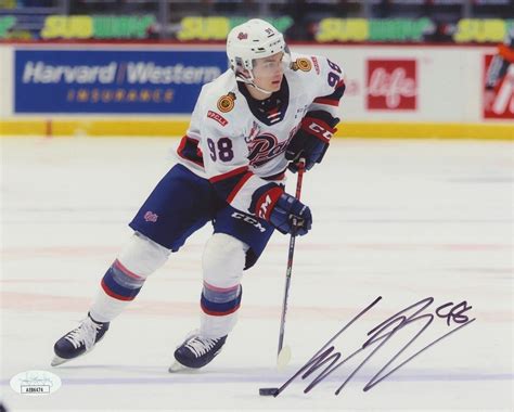 CONNOR BEDARD SIGNED REGINA PATS 8X10 PHOTO JSA | Autographia