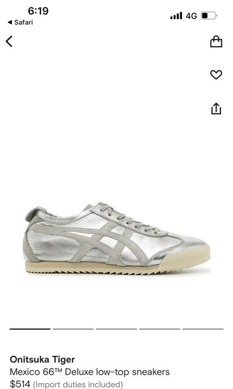 Onitsuka tiger nippon made mexico 66 silver, Women's Fashion, Footwear ...