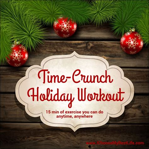 Time-Crunch Holiday Workout - Dr. Dalton-Smith - I Choose My Best Life