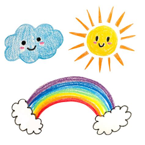 Rainbows And Sunshine Clipart Image