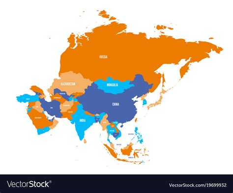 Political Map Asia Continent Royalty Free Vector Image | Porn Sex Picture