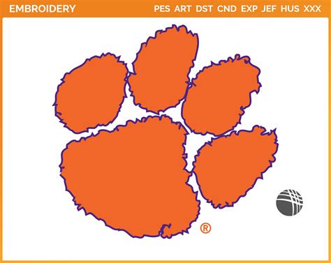 Clemson Tigers - College Sports Embroidery Logo in 4 sizes - SPLN000903 ...