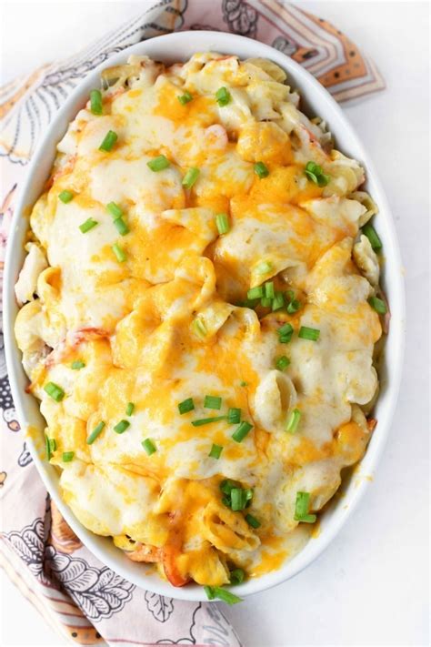 Cheesy Crab Pasta Casserole - Savvy Saving Couple