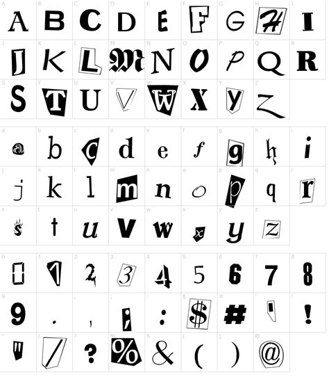 Ransom Note Font Download