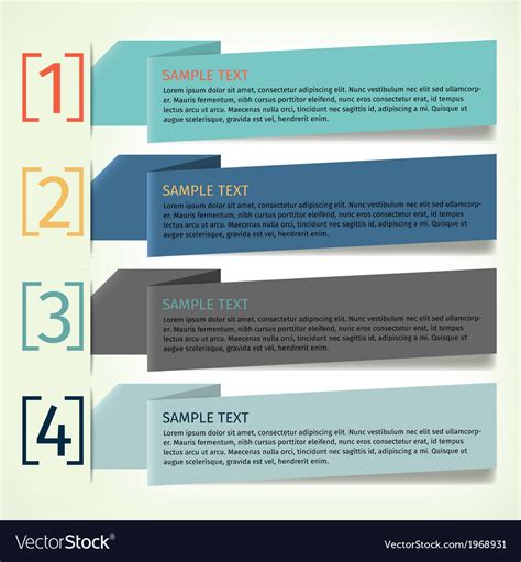 Infographics design template banner Royalty Free Vector