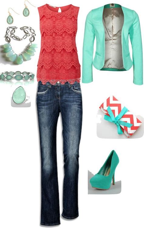 Turquoise & Teal Work Clothes For Ladies (8) Red Outfits For Women, Mom ...