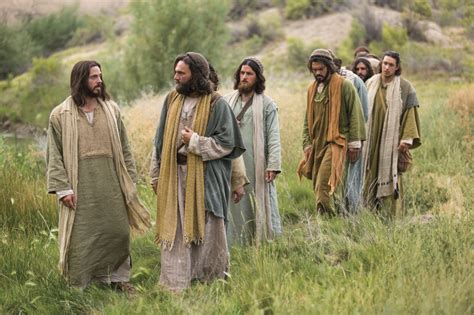 Jesus Walks with His Disciples