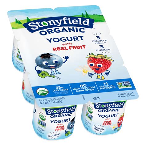 Stonyfield Organic Whole Milk Probiotic Yogurt, Plain, 32, 40% OFF