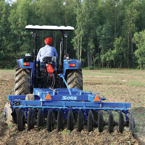 Tractor Implement | Disc Harrow Hydraulic Trailed Type with Tyres - Solis