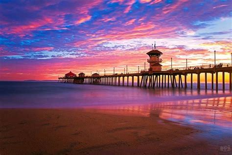 Huntington Beach Pier. USA | Pintura y dibujo, Sol