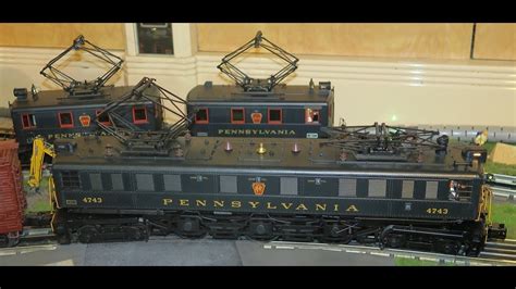 MTH Premier PRR BB1 & P5a Box Cab Electric Engine O Gauge 3 Rail - YouTube